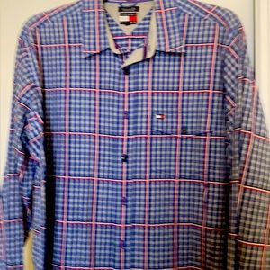 Tommy blue checkered shirt